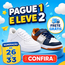 Kit 2 Pares Tênis Infantil Unissex New Kids | Pague 1 e Leve 2